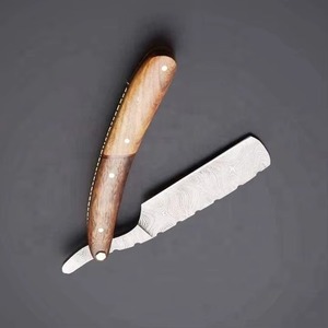 Maquinilla de Afeitar de Doble Filo de Acero de Damasco, Mango de Metal Forjado a Mano, Herramienta de Afeitado Clásica, Afeitadora Manual Profesional para Barberos - Product Image 6