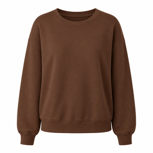 Sudadera con Capucha Oversize de Algodón 100% para Mujer, Estilo Urbano, Venta al por Mayor, Ropa Casual de Invierno con Logo Frontal - Product Image 4