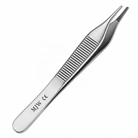 Pinces à tissus Adson à pointe dentelée en acier inoxydable, pinces chirurgicales pour pansements, usage médical et chirurgical, certifiées CE et ISO