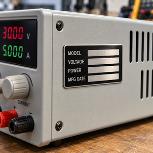 QR Barcode <b>Metal</b> <b>Plate</b> Custom Equipment Nameplate for Asset Identification Serial Number OEM Factory - Product Image 4