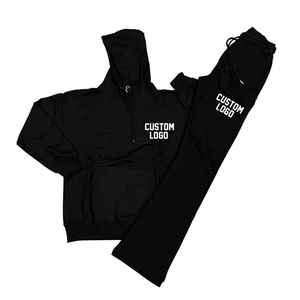 New Trendy <b>Plus</b> <b>Size</b> Winter Baggy Tracksuit Manufacturer High Quality Cotton Unisex Tracksuits <b>Set</b> Zipper Hoodie Pant Two Piece - Product Image 4