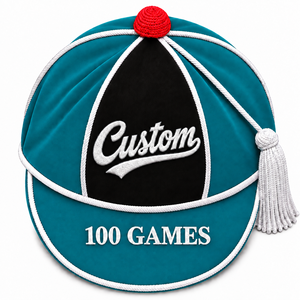 Casquette d'honneur en velours personnalisée pour club de rugby, casquette de récompense brodée sur mesure, casquette de sport à pompon latéral, casquette de présentation de rugby - Product Image 4