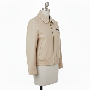 Blouson Bomber Femme en Cuir de Mouton Véritable Personnalisé 2026 – Qualité Supérieure, Imperméable, Coupe-Vent, Coton Brodé Kadia - Product Image 5