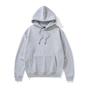 Wholesale Heavyweight 100%Cotton Men Oversized <b>Thick</b> Heavyweight Cotton Cropped Boxy Blank Hoodie High Street Hoodies - Product Image 1