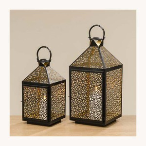Luxury Vintage Metal <b>Lantern</b> Decorative <b>Candle</b> Holder Customized <b>Lantern</b> For <b>Garden</b> Patio And Balcony Decor - Product Image 1