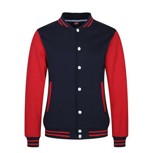 Veste universitaire d'hiver pour homme FINER THREADS avec col montant, fermeture à boutons recouverts, broderie personnalisée du logo sur le devant, 100% coton - Product Image 4