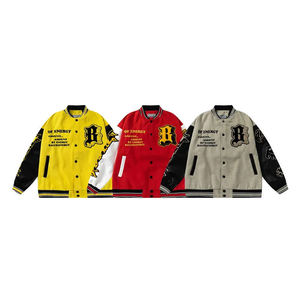 Wholesale Custom Letterman Leather Varsity Jacket for Men High Street Style with <b>Heated</b> Features - Product Image 5
