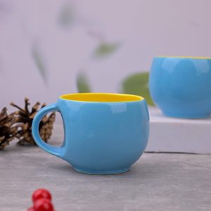 Modern Luxury Pumpkin Ceramic Coffee <b>Set</b> 180ml Eco-Friendly Durable Portable Glossy Multicolor Office & Home Gifting - Product Image 2
