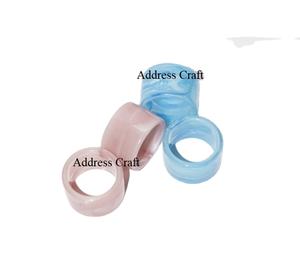 Servilletero de forma redonda de resina hecho a mano más Popular, servilletero de resina decorativo para fiestas de boda, accesorios de mesa de Venta caliente - Product Image 2