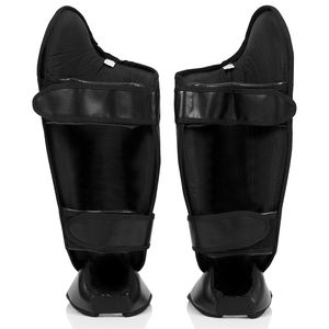 Protector de Espinillas de Piel Sintética Ajustable de Primera Calidad, Protector de Espinillas de Boxeo Transpirable y Cómodo - Product Image 4