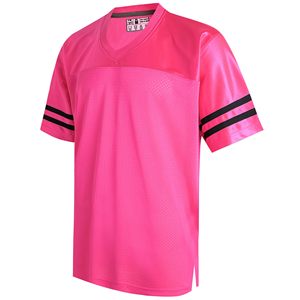 เสื้อฟุตบอลแบบยูนิเซ็กซ์สำหรับผู้ชาย ผ้าตาข่าย แบบคลาสสิก ไม่มีลาย ระบายอากาศได้ดี เหมาะสำหรับออกกำลังกาย เสื้อยืดกีฬา เสื้อลำลอง ชุดออกกำลังกาย - Product Image 1