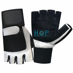 Guantes de Gimnasio para Levantamiento de Pesas, Guantes de Cuero Resistentes para Entrenamiento de Fuerza, Equipo de Fitness para Gimnasio y Deportes, Guantes de Gimnasio Duraderos - Product Image 1