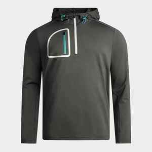 เสื้อสเวตเชิ้ตผู้ชายแบบซิป ¼  ผ้าฝ้ายพรีเมียม ทรงปกติ รับผลิตตามแบบ (OEM) ขายส่งจากโรงงาน ผู้ผลิต สไตล์อเมริกาและยุโรป - Product Image 1