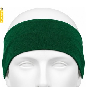 SAMAVIA Green Nylon <b>Sports</b> <b>Headband</b> Unisex Stretch Sweatband for Fitness Running Gym Yoga Apparel Accessories - Product Image 1