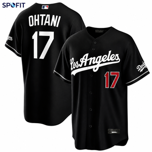 Maillot de baseball SPOFIT pour homme des Dodgers de Los Angeles Ohtani 17, boutonné, manches courtes, anti-humidité - Product Image 2