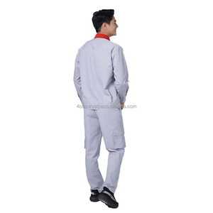Uniforme de travail industriel unisexe en coton antistatique, tissu kaki respirant, vêtements de sécurité protecteurs, 4SU - Product Image 3