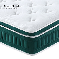 Matelas hybride de luxe double en mousse à mémoire de forme, confortable, taille King, avec ressorts ensachés, pour mobilier de chambre