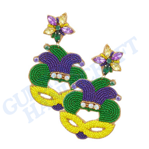 Pendientes bordados con diseño de manzana a la moda de la mejor calidad, tipo religioso ortodoxo, joyería con forma de gancho a la moda SAMI - Product Image 6