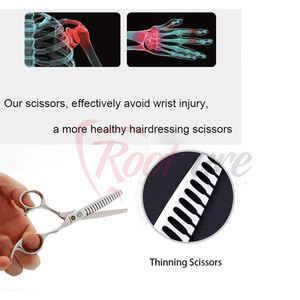 High Quality Hair Thinning <b>Scissors</b> Salon Barber Use Hair Thinning <b>Scissors</b> Easy Grip Handle Durable Design - Product Image 6