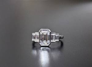 IGI Certified 2.50 Ct Lab Grown Diamonds Emerald Cut Traditional Classic Diamond Wedding Engagement Ring <b>Solid</b> White Gold - Product Image 3