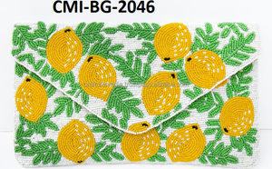 2024 nuevo bolso de mano con cuentas hecho a mano para mujer, ropa de noche de fiesta con cierre de cremallera, cadena bordada, decoración, asas dobles/correas - Product Image 5