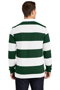 Polo de rugby personnalisé de haute qualité, couleur personnalisée, classique, manches longues, décontracté pour hommes, tissu jersey tricoté 100% coton - Product Image 3