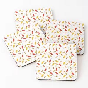 Modern Tabletop Enamel Sticker Wooden <b>Coasters</b> <b>Set</b> For Drink Glass <b>Holder</b> - Product Image 2