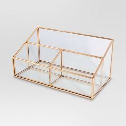 Customized Glass Storage Box With Metal Frame For Jewelry Organizers And Storage Use - Product Image 2
