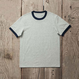 T-shirt Ringer pour homme, vêtements grande taille, style streetwear, 100% coton, manches courtes, vêtements décontractés d'été, tricot régulier respirant - Product Image 4