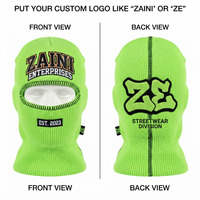 ZAINI Cagoule unisexe pour enfants 300 GSM en tricot Spandex/Polyester Premium, imperméable, chaude, couvrant tout le visage, en tissu extensible doux