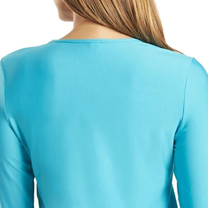 Rashguard à manches longues pour femme, logo personnalisé, imprimé par transfert thermique, respirant, 100% polyester, vente en gros - Product Image 6