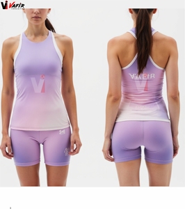 Ensemble de yoga deux pièces en maille sublimée, taille mi-haute, respirant, antibactérien, sans couture, doux, pour femme, idéal pour le sport et le fitness - Product Image 1