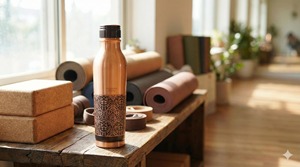 Leak Proof Stainless Steel Plating <b>Copper</b> Water <b>Bottle</b> 800ml Versatile Travel Plating <b>Copper</b> <b>Bottle</b> Ayurvedic <b>Drinking</b> <b>Bottle</b> - Product Image 6