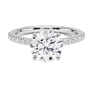 Elegant White Silver <b>Crystal</b> <b>Ring</b> for Women Stunning Engagement Wedding Anniversary Jewelry Gift - Product Image 2