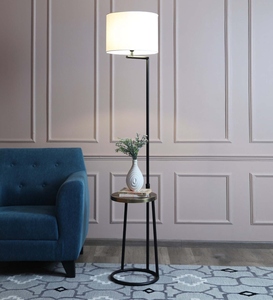 Lampe sur pied de luxe avec abat-jour en tissu blanc et base en métal, fabrication OEM ODM, faible MOQ, prix d'usine, vente en gros, approvisionnement en vrac - Product Image 3