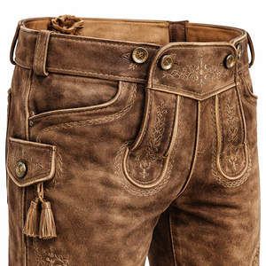 กางเกงหนัง Lederhosen พรีเมียมสำหรับการสั่งซื้อแบบขายส่ง - รับออกแบบตามสั่ง OEM และจัดส่งตรงจากโรงงาน - Product Image 4