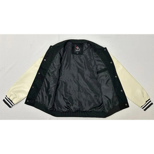 Low MOQ Blank Streetwear <b>Jackets</b> High School Letterman Embroidered <b>Jacket</b> Autumn Wear Casual Turn Down Collar Snap Button Coat - Product Image 4
