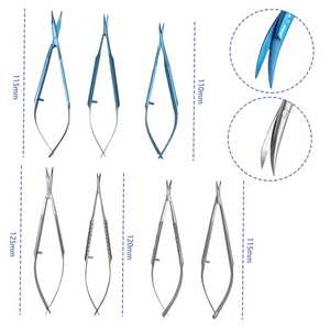 Tijeras Oftálmicas Universales Osher para Conjuntiva, Instrumentos Quirúrgicos Ortopédicos de Acero Inoxidable para Cirugía Ocular en Animales - Product Image 5