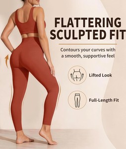 Leggings Deportivos de Cintura Alta para Mujer, Suaves y Elásticos, para Yoga, Fitness, Entrenamiento, Gimnasio, Running, Ropa Deportiva Flexible y Cómoda - Product Image 4