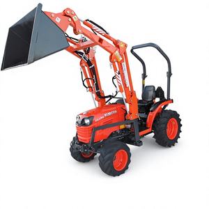 Tractor Agrícola Compacto Diésel 4x4 con Cargador Frontal de 20HP, Tractor de Ruedas Usado para Desbroce y Trabajos Agrícolas - Product Image 5