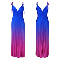 Robe longue maxi pour femme, sexy, pour soirée cocktail, robe d'été ample, robe de plage, robe plissée à col halter