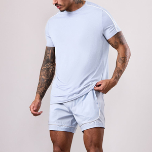 New Arrival Training Sports Gym Tracksuit Men Summer Running Set Quick Dry <b>t</b>-Shirt Shorts Men - Product Image 6