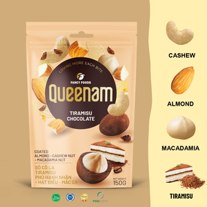 Dragee Tiramisú de Vietnam de Primera Calidad, Recubierto de Chocolate con Almendras, Anacardos y Nueces de Macadamia, 75 g, HALAL, OEM/ODM, Snacks, Dulces, Envío Global - Product Image 6