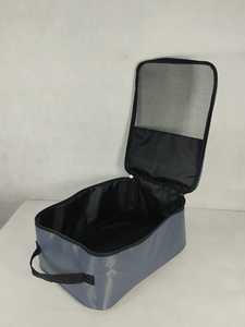 Sac de rangement pour chaussures réutilisable, portable, transparent, en maille, tendance, avec fermeture éclair et poignée de transport - Product Image 3