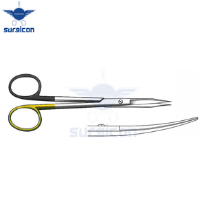Ciseaux Goldman Fox 13 cm / 5-1/8 pouces, courbés, à lame dentelée, Super Cut TC, instruments chirurgicaux médicaux de précision - Product Image 5