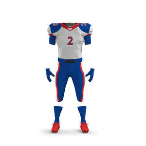 Design Your Own Custom American Football High Quality 7 Padded Short Sleeve Printed Custom Color Professional Football Uniform - Product Image 2