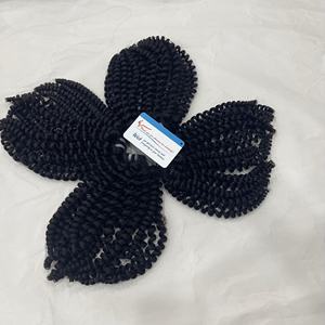 Top Tendance 14 Pouces Naturel Noir Vapeur Curl Extensions de Cheveux Humains Super Double Vague Dessinée Bundle Grand Stock Disponible Maintenant - Product Image 6