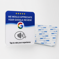 Vorx Tech NFC Google Bewertungskarte Acryl-Tischschild Individuell Bedrucktes Tap-Display mit QR-Code OEM ODM