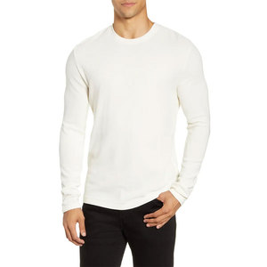 T-shirt pour homme à manches longues, col rond, imprimé avec logo personnalisé, en coton respirant, manches longues, pour homme - Product Image 5