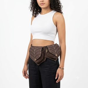 Sac banane en toile de coton avec compartiments spacieux pour passeport, argent, cartes et téléphone, idéal pour les voyages - Vente en gros - Product Image 1
